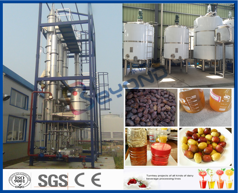 Fresh Date Fruit Juice Processing Line 500-2000 Kg Per Hour 6-12 Months Shelf Life