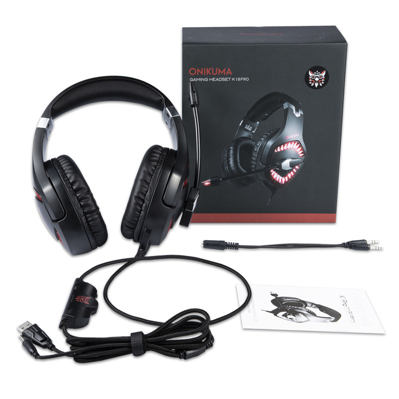 LED Light 2.2m 2.2kohm 100mA PC 3.5 mm Gaming Headset