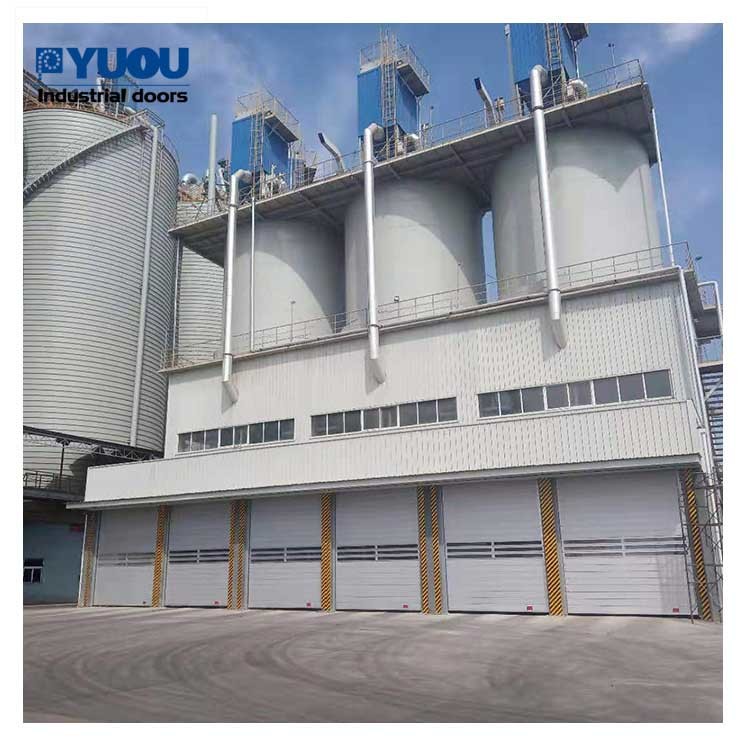 Aluminum High Speed Rolling Up Door Rigid Insulated With Servo Motor