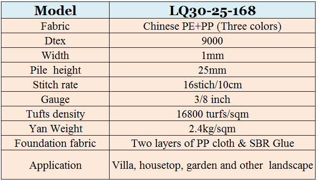 25MM Outdoor Synthetic Grass / Fake Grass For Outdoor Patio Water Saving