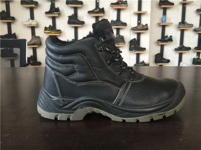 Midsole Artificial Leather Safety Shoes / Shock Absorbing Shoes For Work