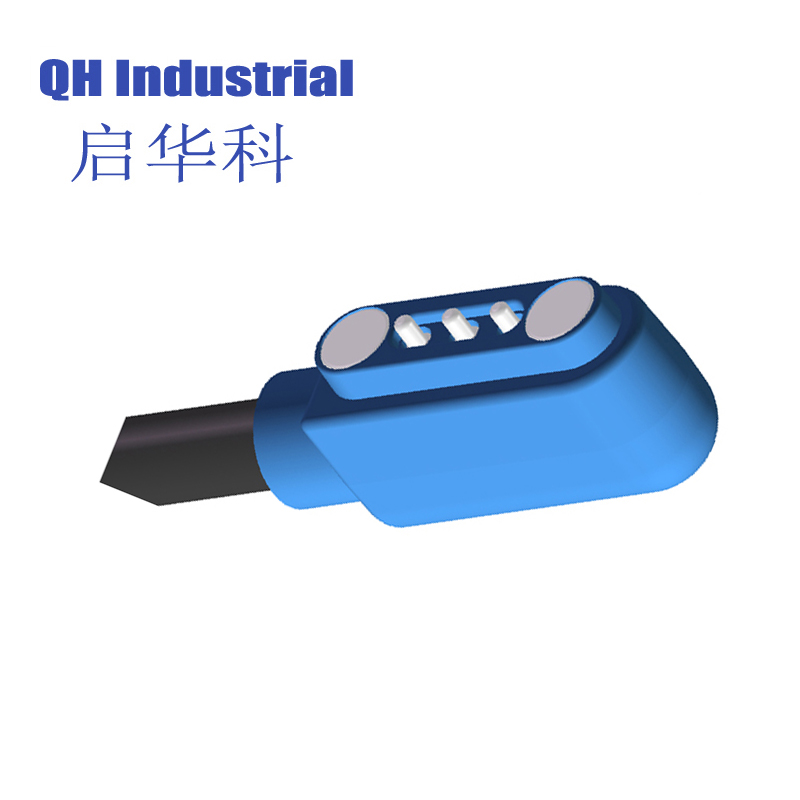 3Pin Austria Magnetic 2Pin Male And Female 1A Connector For Apple  4Pin Pogo Pin Magnetic Charger With Cable  
