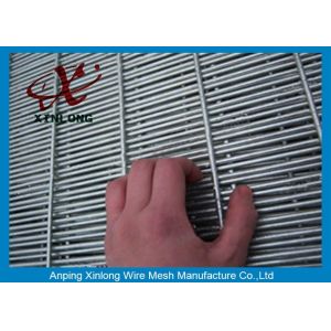 Galvanized Prison Welded Wire Mesh Fence / Anti-climb 358 High Security Fence