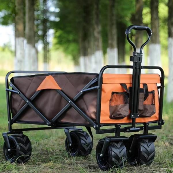Portable Heavy Duty Folding Utility Wagon for Outdoor Garden Camping Easy to