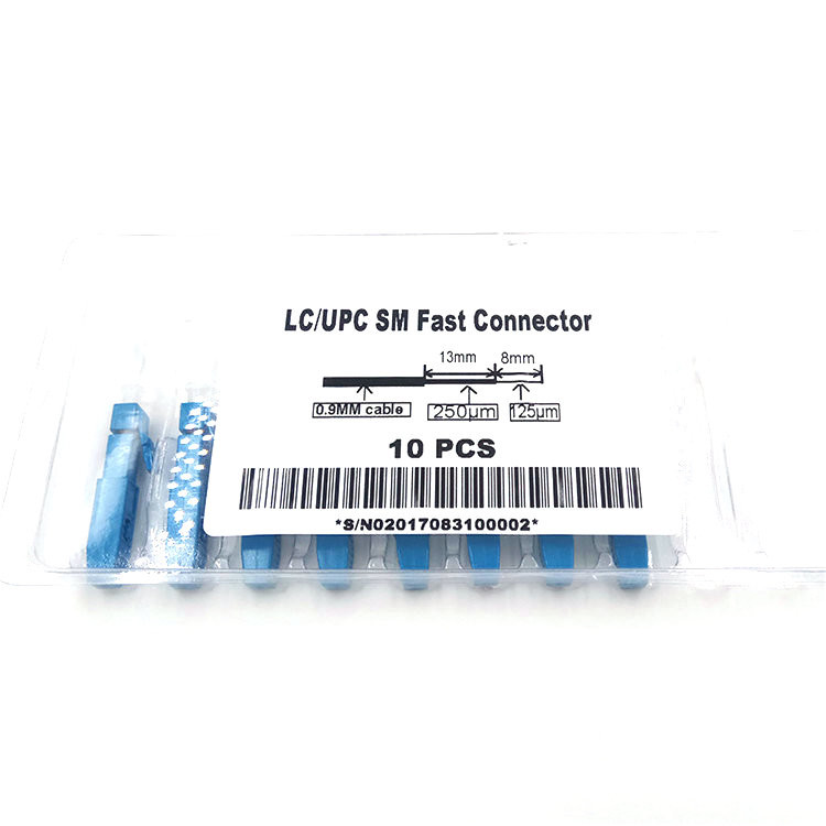 Green Stock 2.0mm LC APC Fiber Optic Fast Connector Singlemode