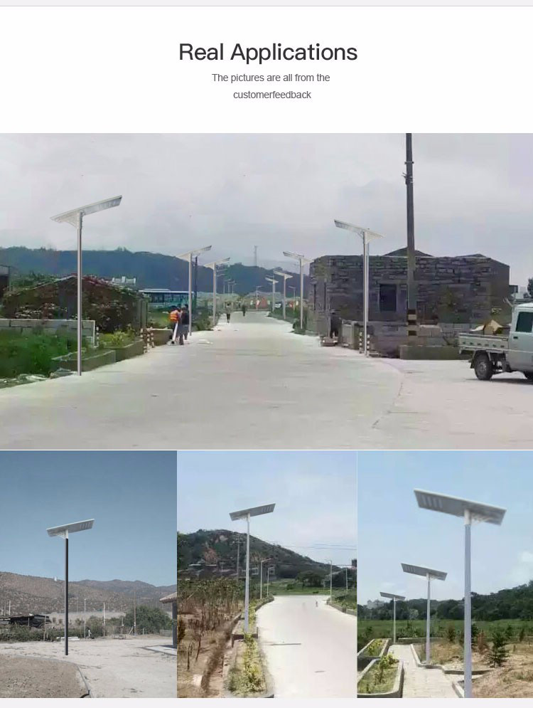 Smart motion sensor outdoor waterproof IP65 integrated all in one led solar street light 8w 15w 20w 30w 40w 80w