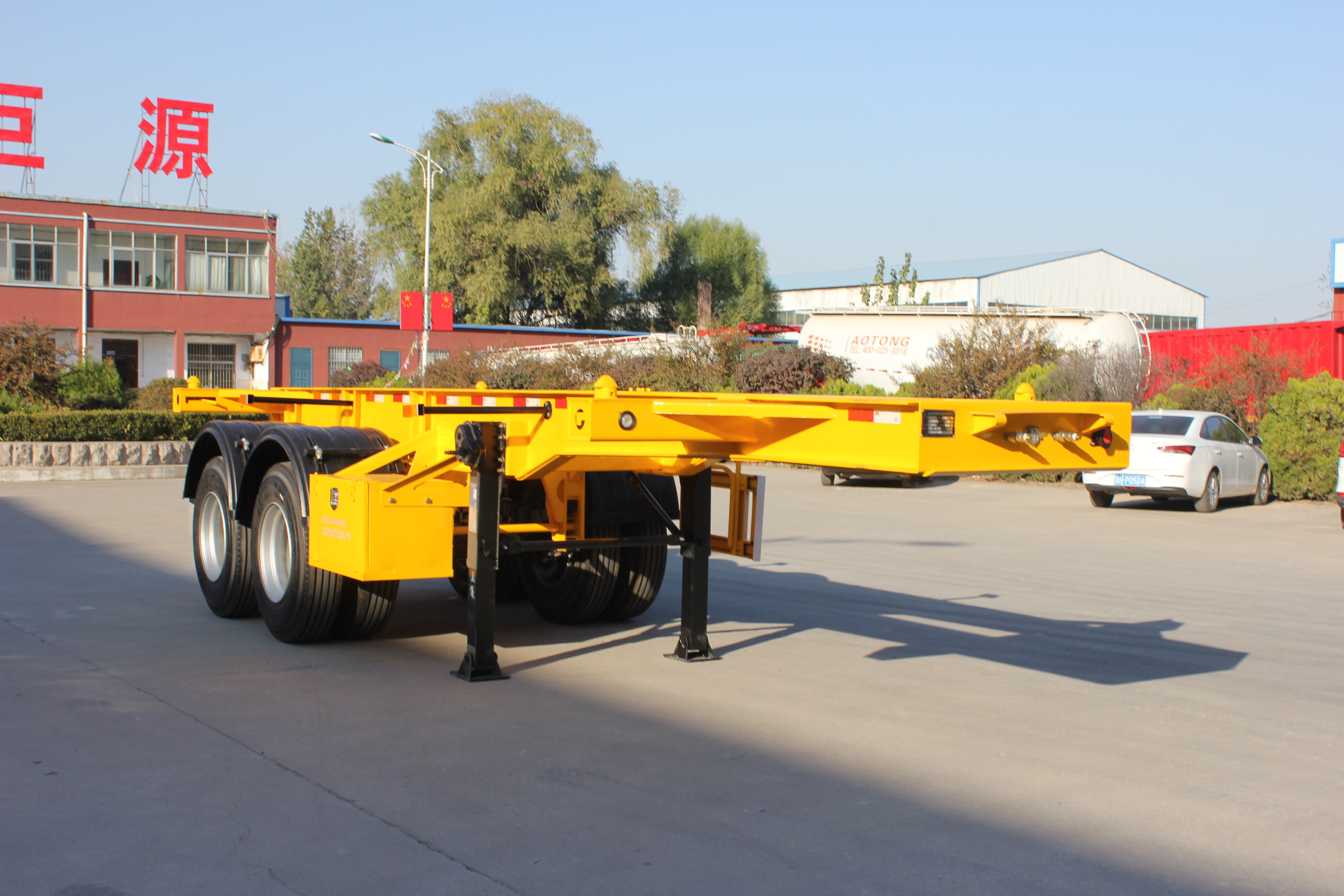 NDRC Announced Enterprise 20 Feet 40ft Container Semi Remorque Container Chassis Semi Trailer