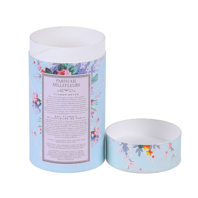 Eco-Friendly Skincare Gift Packaging Cardboard Cylinder Paper Tube Cosmetic Boxes Custom Print