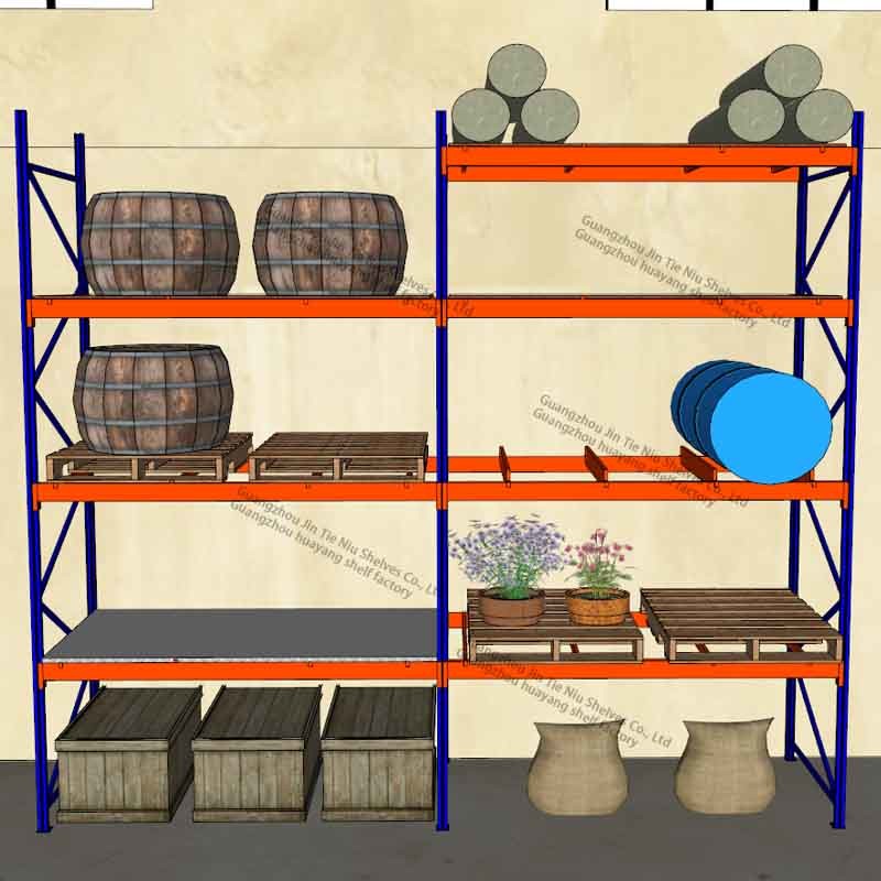 Adjustable Beam Racking 4 Tons Zbeam Steel Shelving For Wood SGS