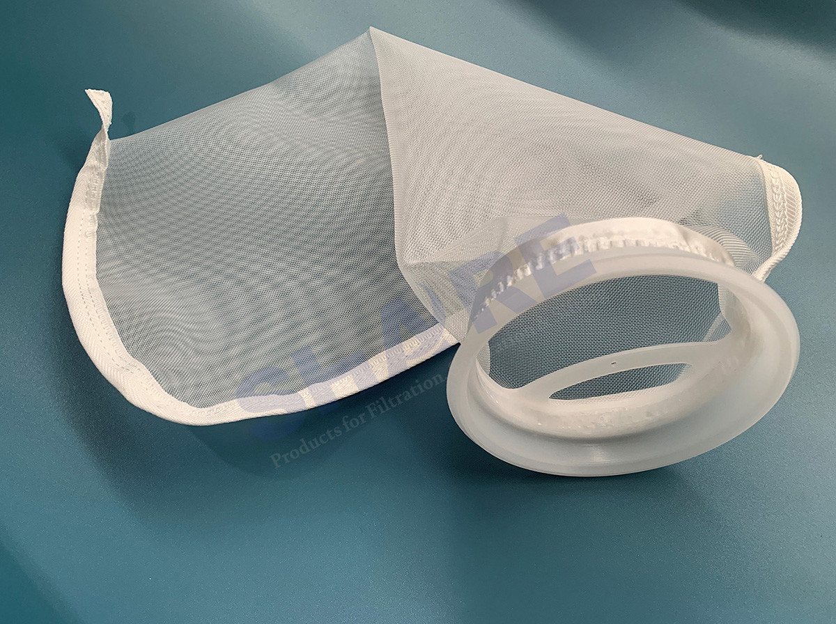 Polyester Monofilament Mesh Filter Bag, Silicone Free, Extra Abrasion Resistance, Excellent Strength, No Fiber Migration