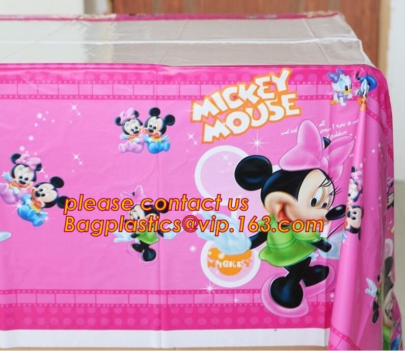 WHOLESALE DISPOSABLE PE PRINTED POLKA DOTS PARTY TABLE CLOTH, TABLE COVER,1PCS/BAG,600BAGS/CTN,SEASONAL PACKAGING TPU EV