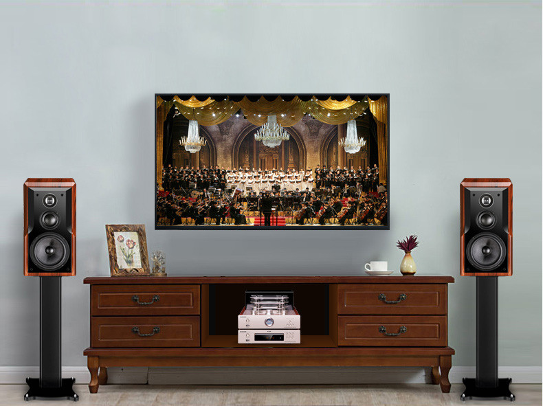 8 Inch Passive Bookshelf Speaker , 3 Way Bluetooth Speaker 20Hz 20kHz