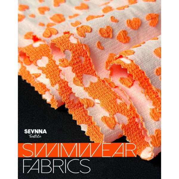 Quality Premium Textured Swim Fabric with UPF 50+ Sun Protection and 120cm Width for Swimwear Production for sale