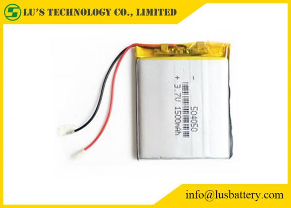 Quality LP504050 Rechargeable Battery 3.7 V 1500mah li-ion polymer battery LP504050 lipo battery OEM / ODM Available for sale