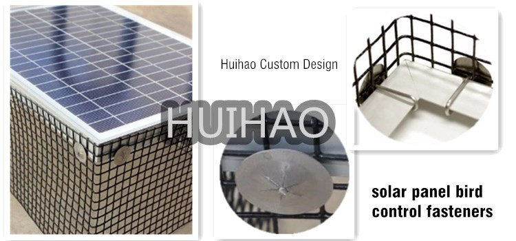 Aluminum Critter Guard Solar Panel Mesh Clips For Bird Detterent