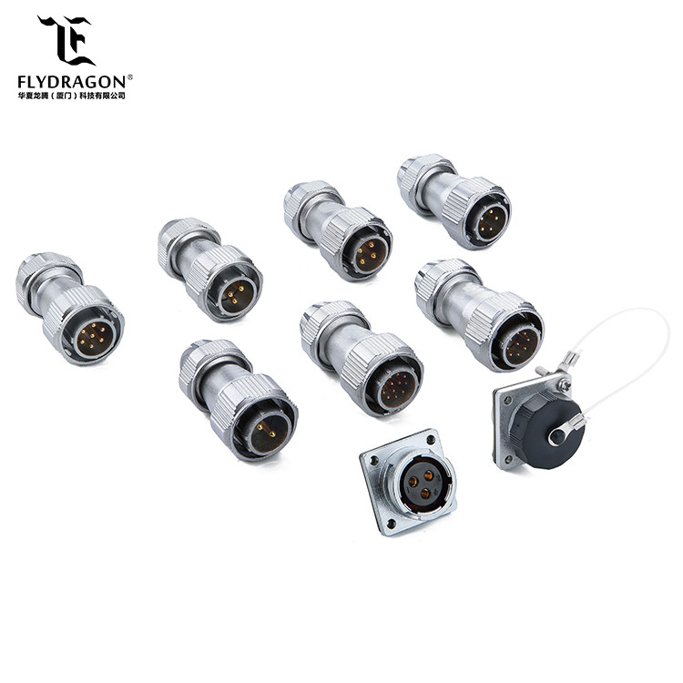 Reliable and flexiable 9 pin waterproof sealed bulkhead electrical bayonet power connectors