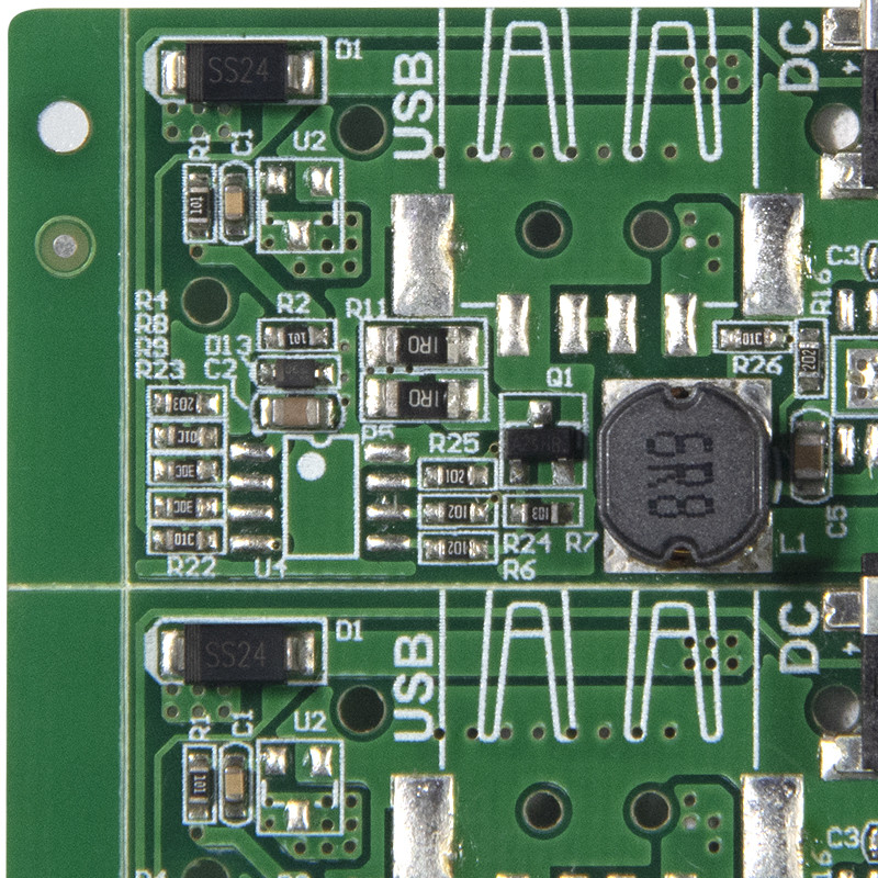 OSP FR4 2 Layer 4 Layer GPS PCB circuit board With Resin Plug Hole