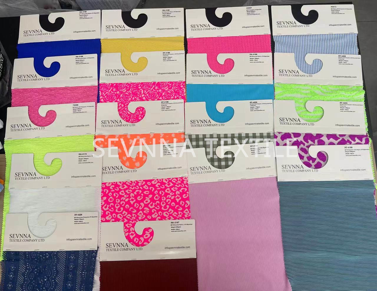 Printable Swimwear recycled material fabric 152cm Width Plain Colour