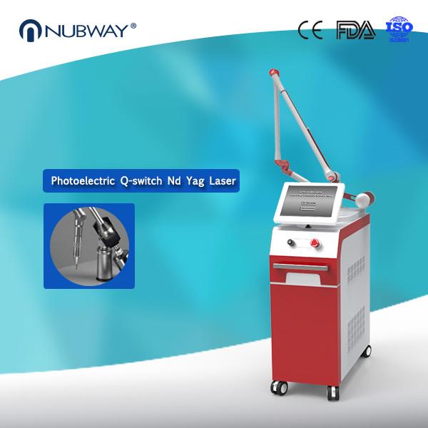 Laser Beauty Salon Equipment Q Switched Nd Yag Laser Tattoo Removal Pigmentation