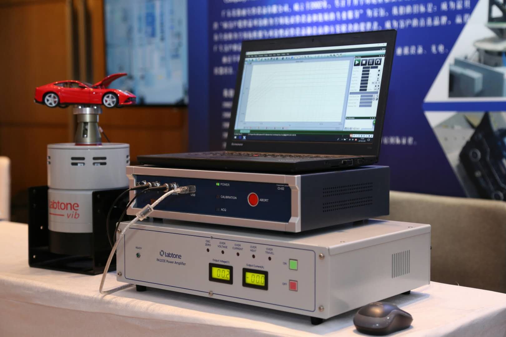 Small Shaker Vibration Test System w/ Amplifier for Sensor calibration