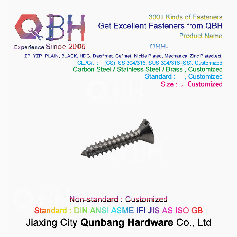 Self Tapping Cross Countersunk Head Screws M3-M5 304 Stainless Steel