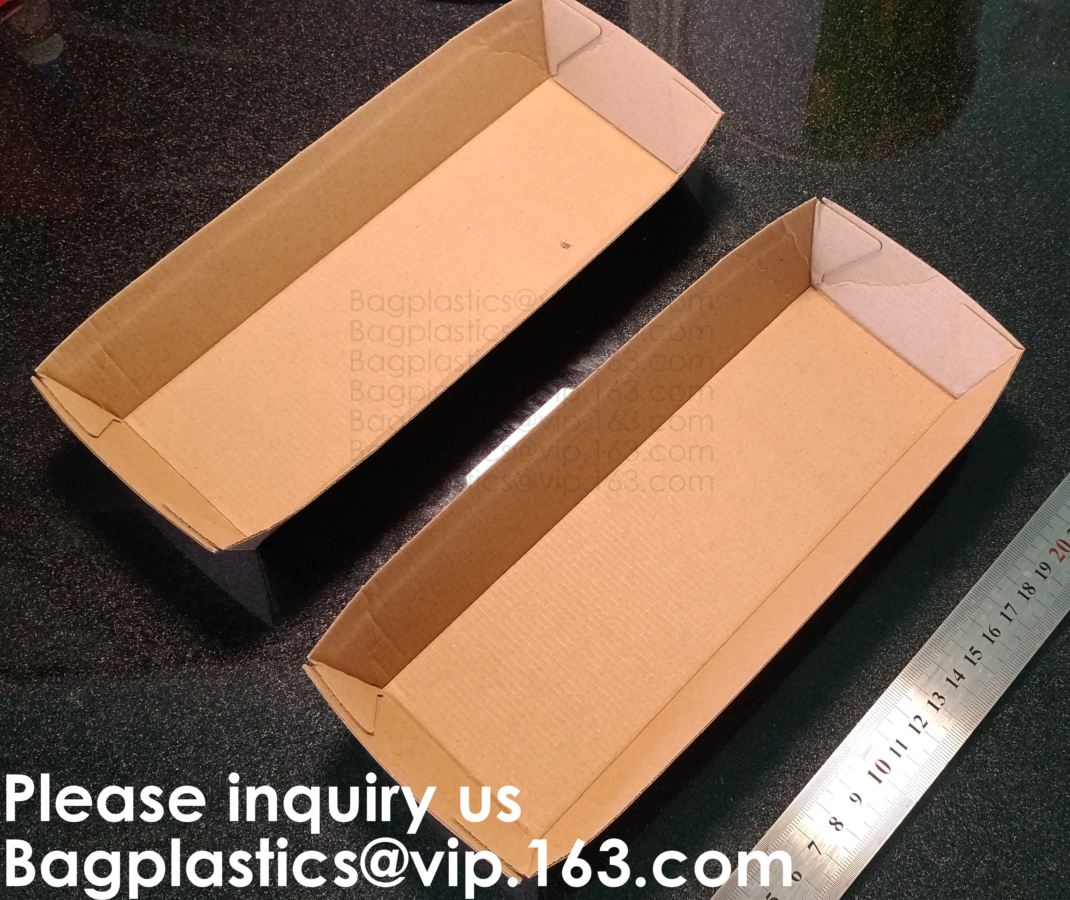 Kraft Paper Burger Box Corrugated Hamburg Box,Burger French Fries Packaging Hotdog Kraft Box,Cardboard Paper Double pac