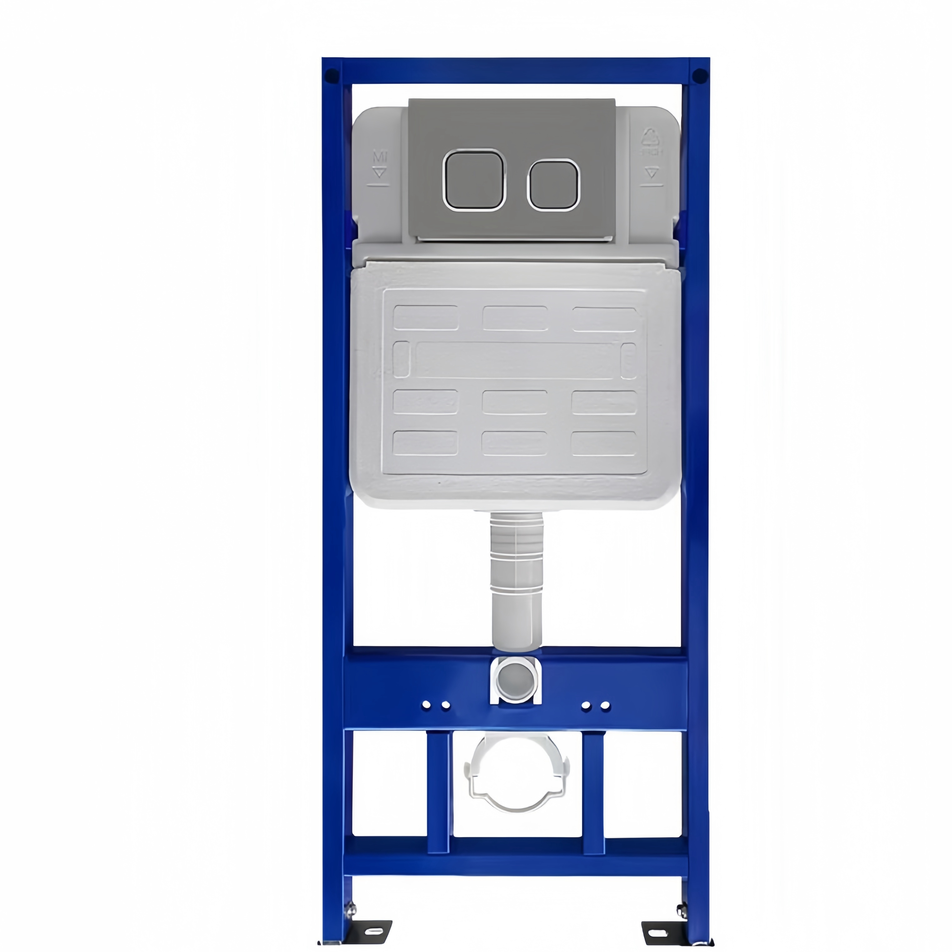 Floor Mounted Installation Modern Ceramic Toilet WC with Plastic Steel Flush Water Tank