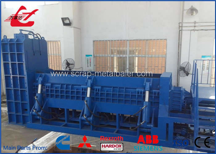Hydraulic Shear Baler Metal Scrap Baling Shear 3m Chamber 74kW Electric Motor Drive