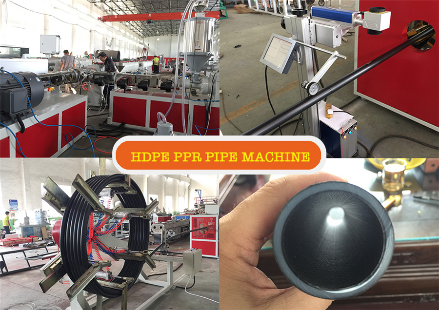 250kg/H - 350kg/H PPR Pipe Extruder Customized Pipe Extruder Machine