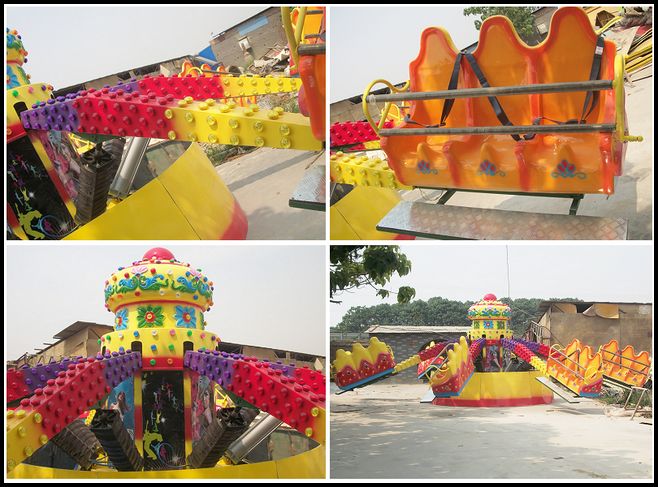 amusement theme park equipment Tornado Wisdom jump and smile top fun rides