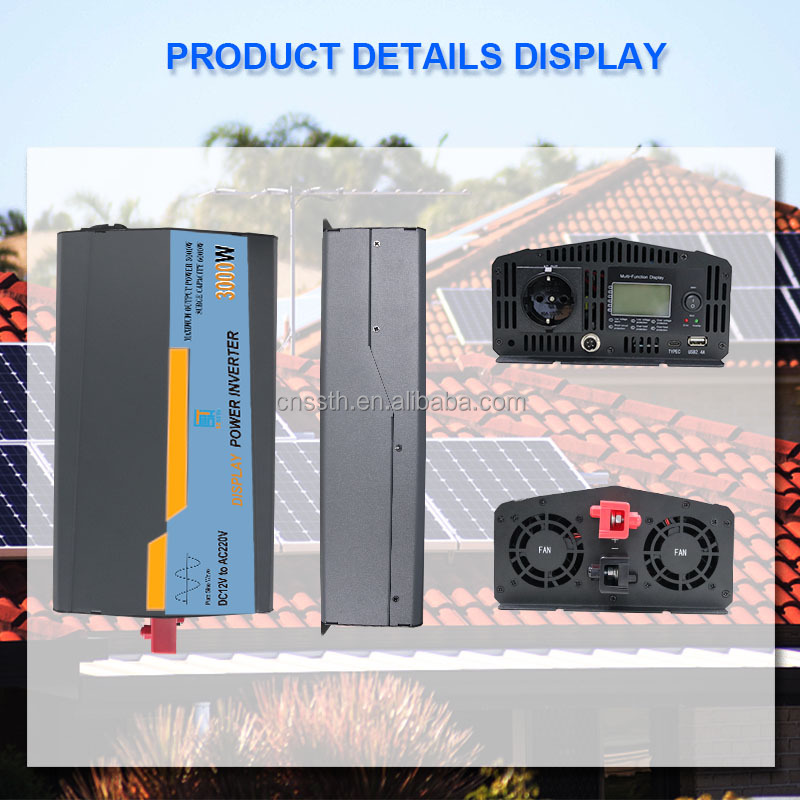 USB Port 3kw 4kw 5kw Pure Sine Wave Solar Inverter SDK Network Multi Function