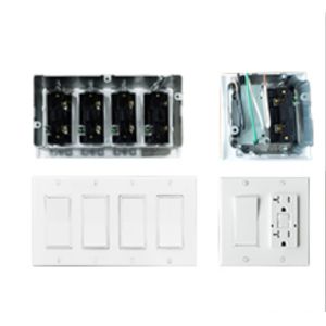 Mounting Bracket Plaster Ring Assemble Electrical Switch Socket Open Box