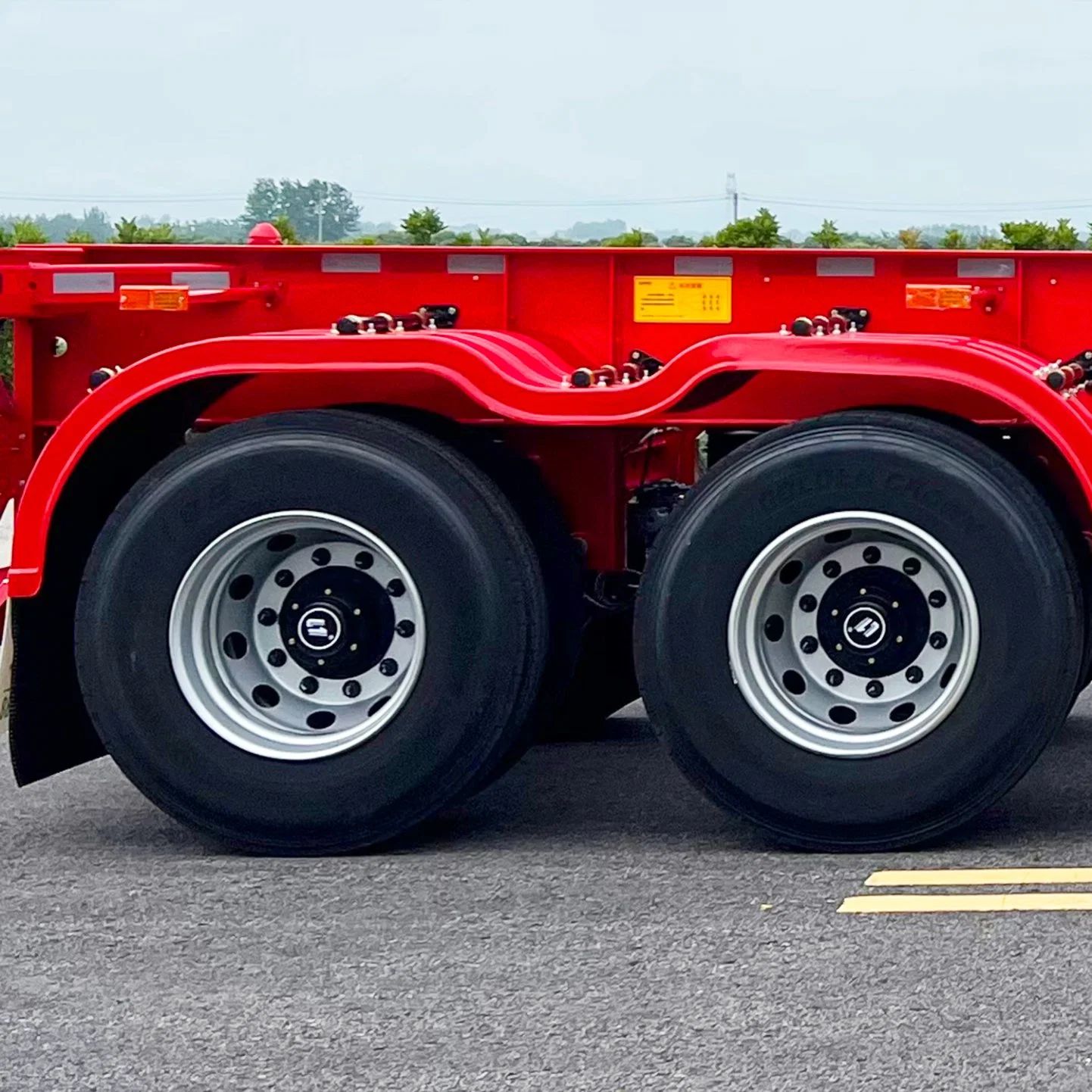 CIMC high quality steel China factory price 3/ 4 /5 Axle 48-60 Ton Warehouse Railing/Flatbed for Sale Flatbed Semi Trailer