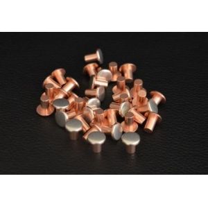 Small Double Composite Rivet , Bimetal Rivets With High Electrical Resistivity