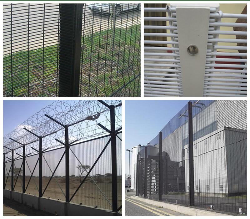 Manufacture PVC Coated Military Anti-Climb 358 High Security Fence