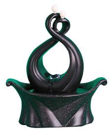 Contemporary Black Table Top Fountains , Small Electric Water Fountains OEM