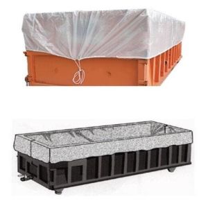 Large durable drawstring dumpster container liner for garbage disposable,dump