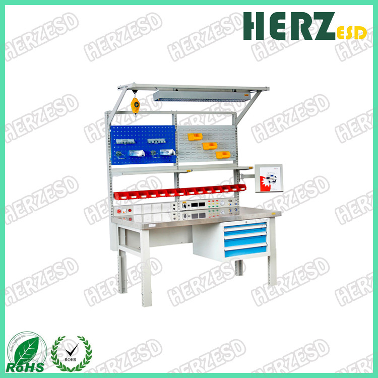 Durable ESD Work Table / Electrostatic Workbench Static Load 500kg Dynamic Load 300kg