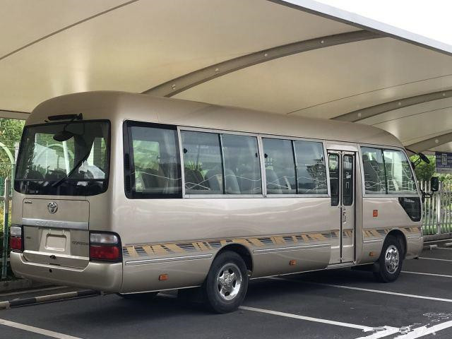 2016 Year Used Coaster Bus Cummins Engine 27 Seats With Air Brake And Sinking Trunk