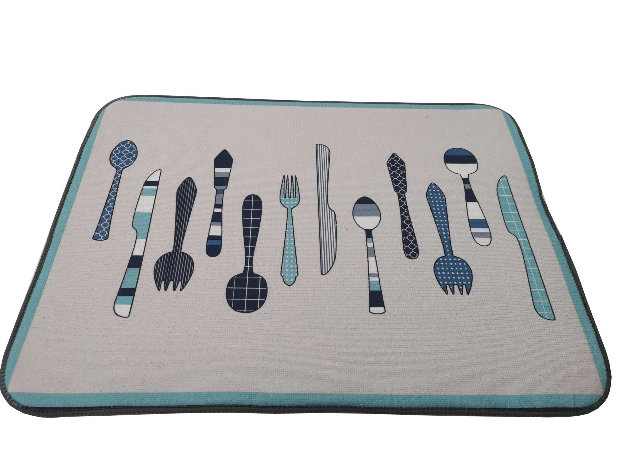 18x24in Polyester Kitchen Counter Dish Drying Mat