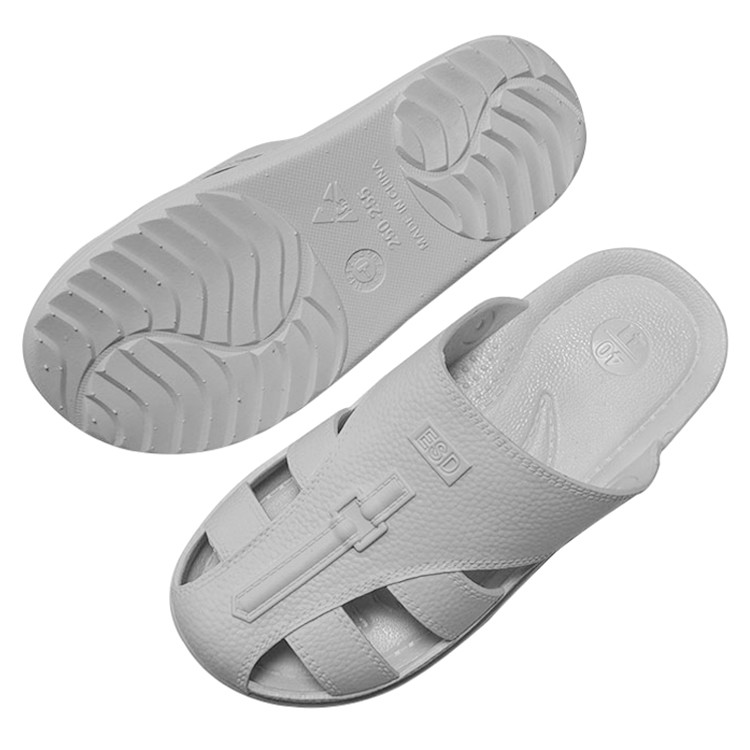 High Quality Men&Women ESD Anti-static SPU Integrated Molding Shoes Slippers for Industrial