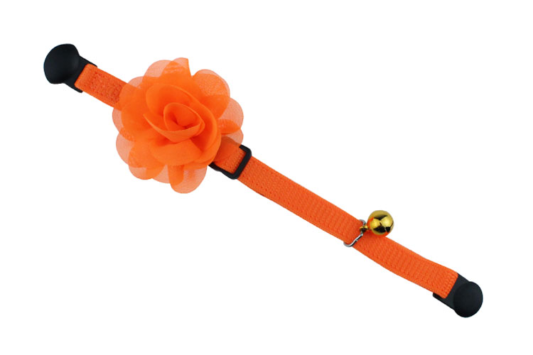 Adorable Flowers Pet Training Collars High Density Polyester Nylon Cat Collar