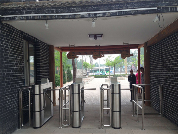 Electric Pedestrian Control Tripod Turnstile Gate With RFID Card Reader