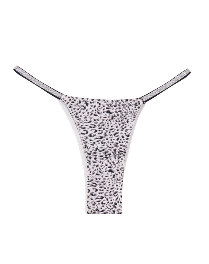Women'S T Back Thongs Shine Stretch Strap Zebra Leopard Print G String Sexy Slutty Low Rise