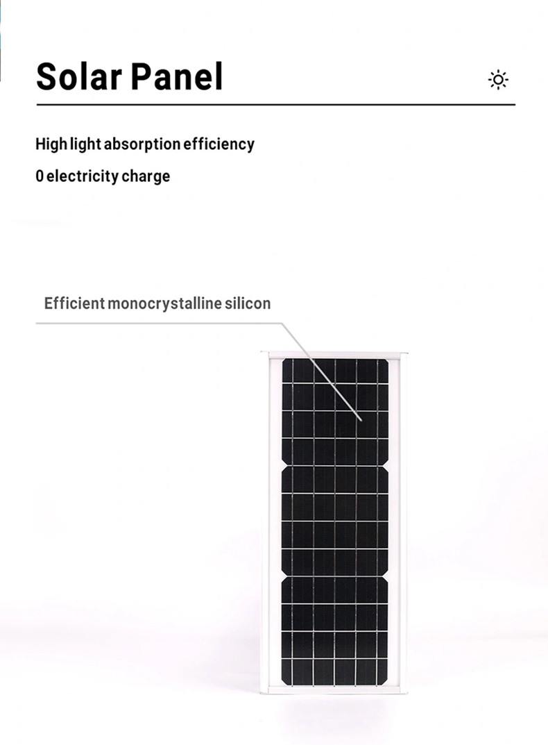 150w Ip66 Led Solar Integrated Lamp Square 3 Heads 900x220x50mm