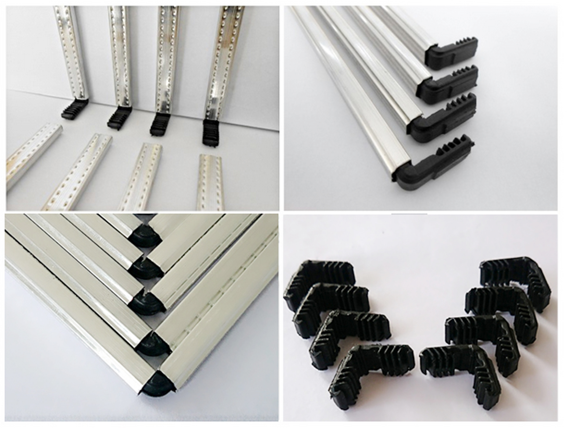 Aluminium spacer contact accessories plastic corner key