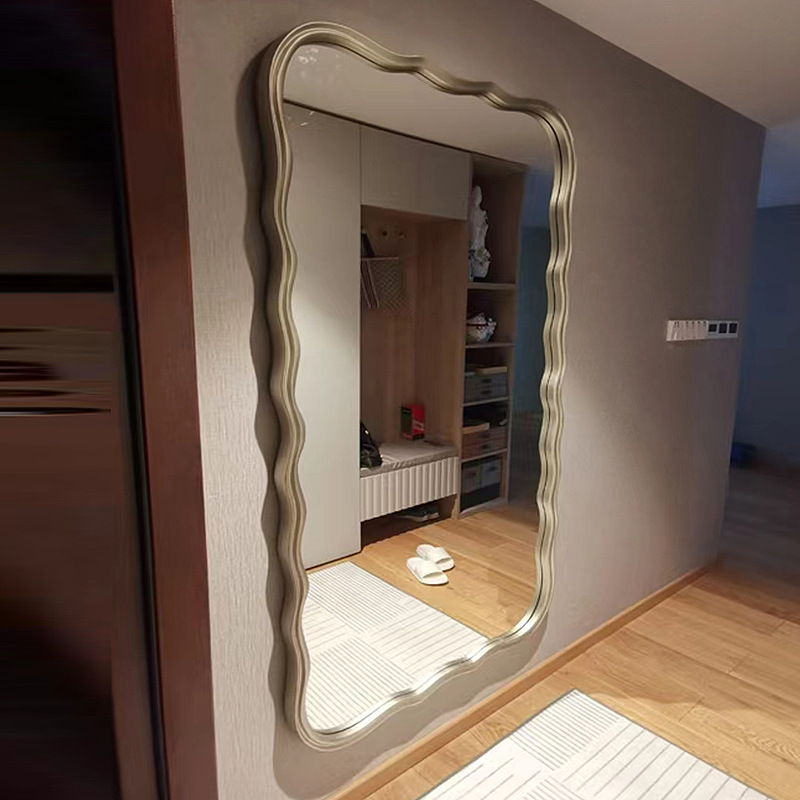 Customized Floor Length Oversized Floor Mirror Wooden Frame 71x32