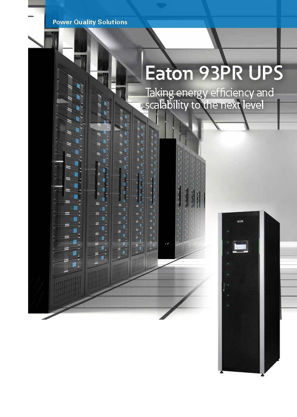 Eaton 93PR 250KVA 250kw 1200KVA 1200kw 400v Modular Online UPS with ABM Management