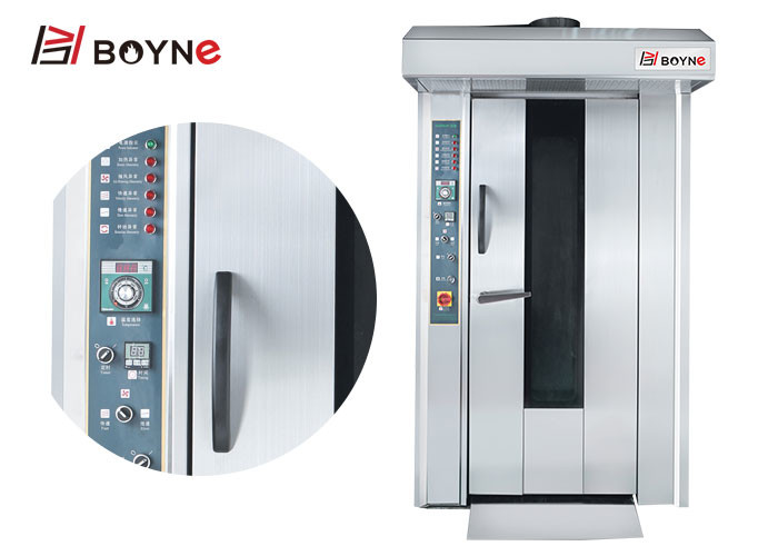 Stainless Steel Rotary Oven 16 Trays Electric For Bread Baking big yield and efficiency