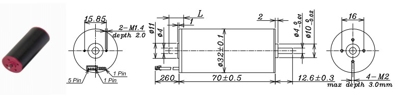 Brushless high power DC motor,diameter32mm,length70mm,24V36V12V,7000-10000rpm